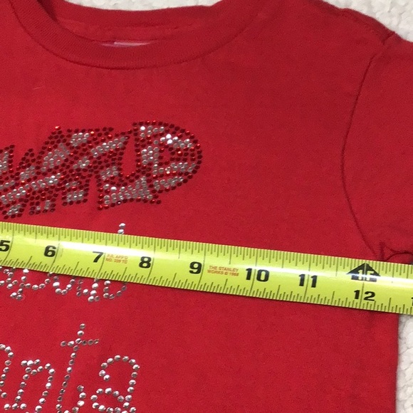 COUTURE WILD ABOUT SANTA RED TEE 4 - Picture 6 of 7